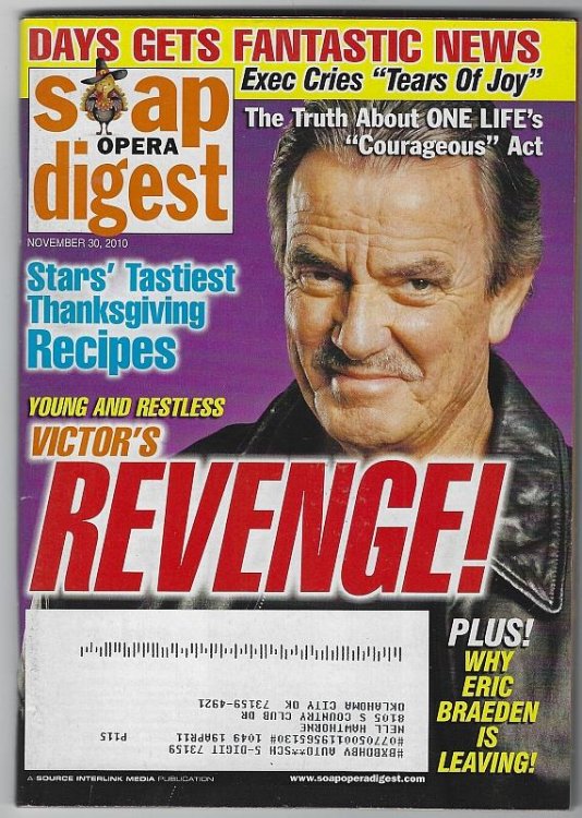SOAP OPERA DIGEST NOVEMBER 30, 2010