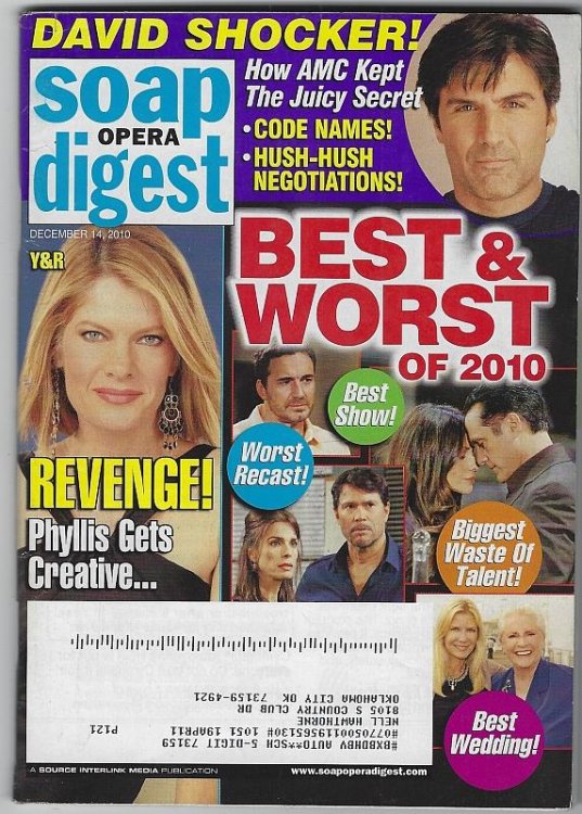 SOAP OPERA DIGEST DECEMBER 14, 2010