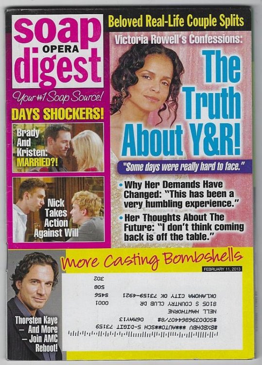 SOAP OPERA DIGEST FEBRUARY 11, 2013