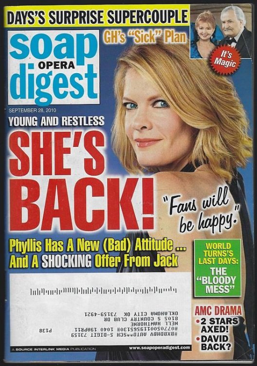 SOAP OPERA DIGEST SEPTEMBER 28, 2010