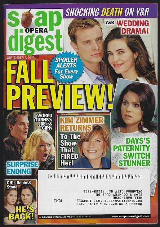 SOAP OPERA DIGEST SEPTEMBER 7, 2010