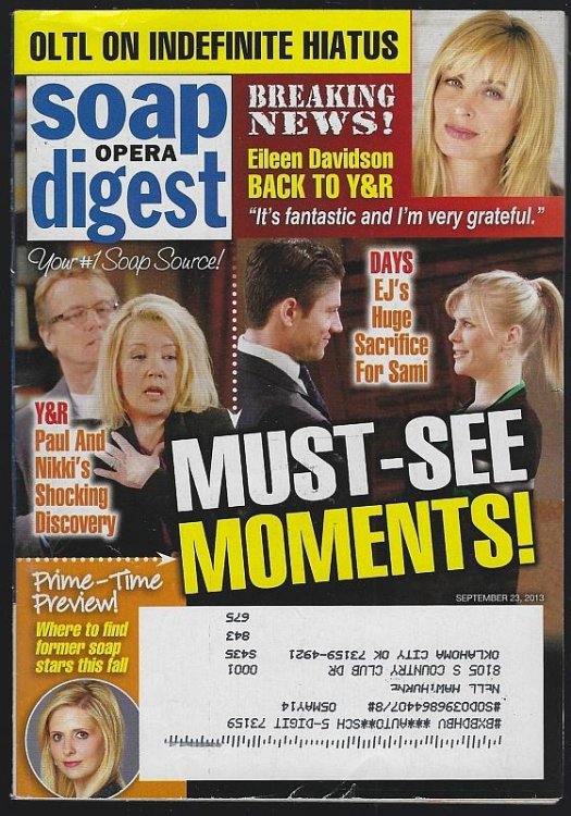 SOAP OPERA DIGEST SEPTEMBER 23, 2013