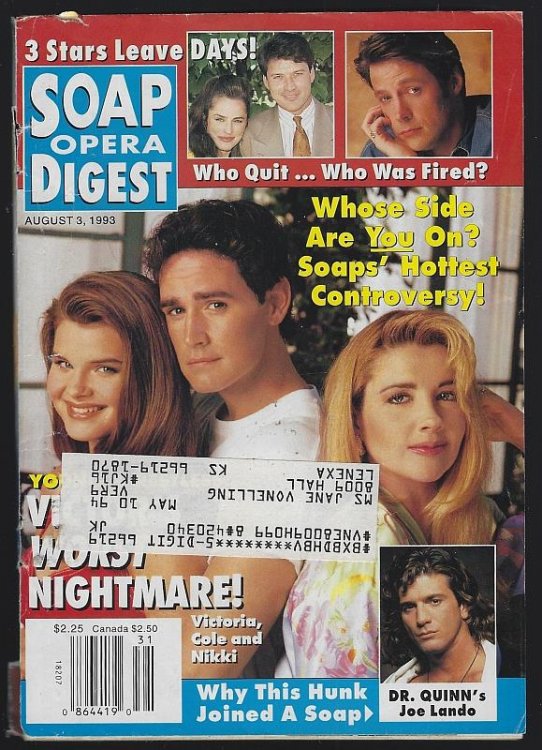 SOAP OPERA DIGEST AUGUST 3, 1993