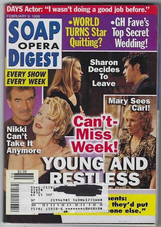 SOAP OPERA DIGEST FEBRUARY 9, 1999