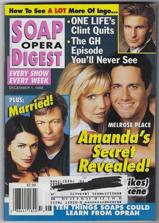 SOAP OPERA DIGEST DECEMBER 1, 1998
