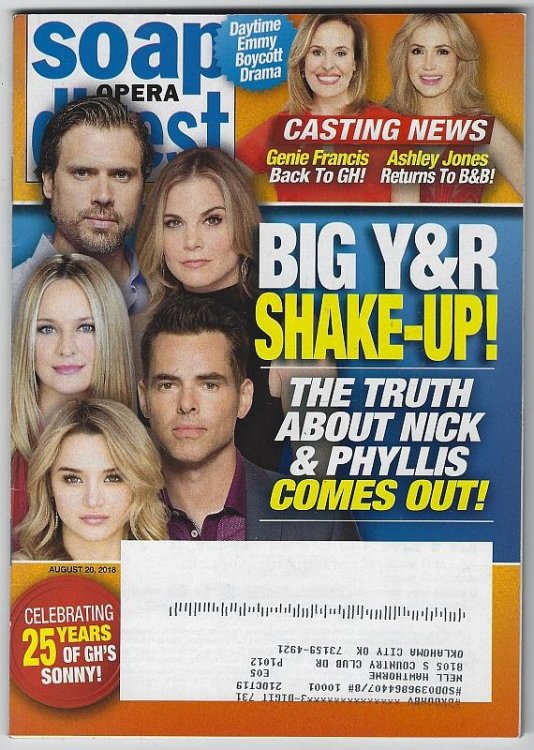 SOAP OPERA DIGEST AUGUST 20, 2018