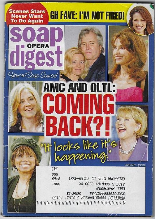 SOAP OPERA DIGEST JANUARY 14, 2013