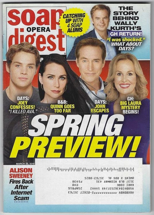 SOAP OPERA DIGEST MARCH 28, 2016