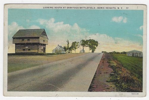 LOOKING SOUTH AT SARATOGA BATTLEFIELD, BEMIS HEIGHTS, NEW YORK