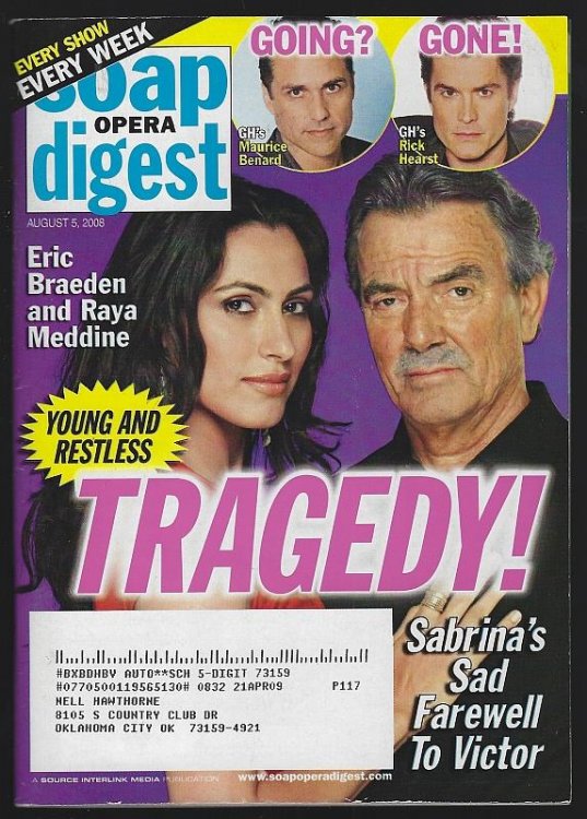 SOAP OPERA DIGEST AUGUST 5, 2008