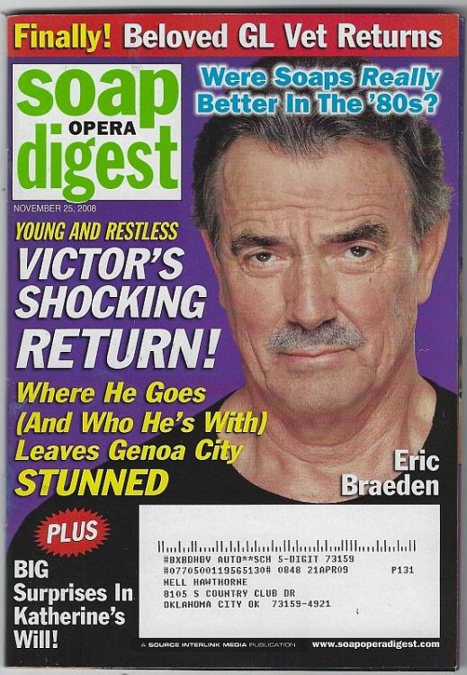 SOAP OPERA DIGEST NOVEMBER 25, 2008