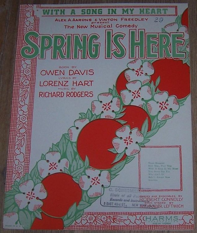 WITH A SONG IN MY HEART