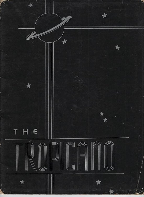 VINTAGE MENU FOR THE TROPICANO RESTAURANT