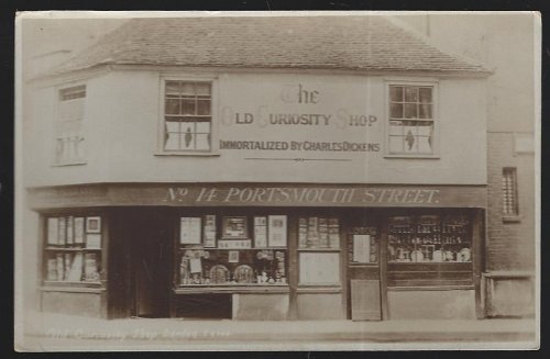 REAL PHOTO POSTCARD THE OLD CURIOSITY SHOP, LONDON, ENGLAND