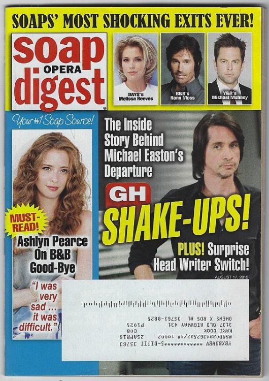 SOAP OPERA DIGEST AUGUST 17, 2015