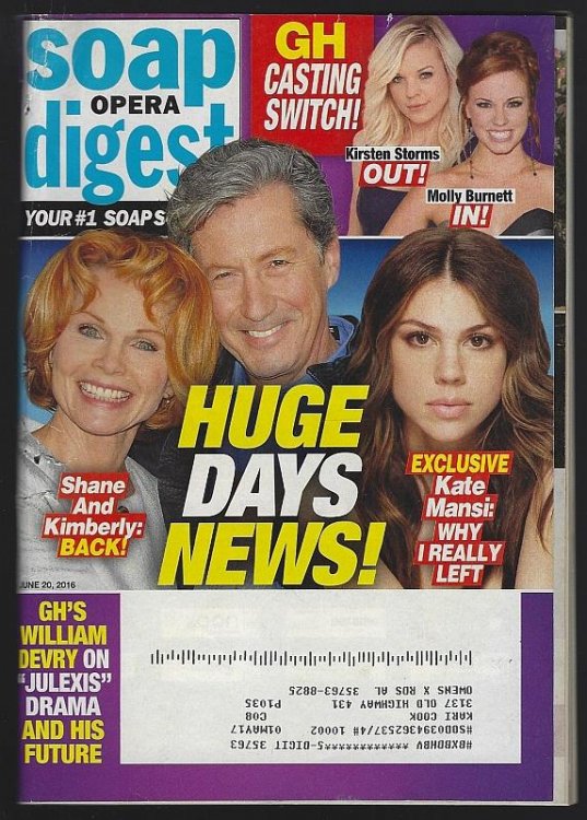 SOAP OPERA DIGEST JUNE 20, 2016