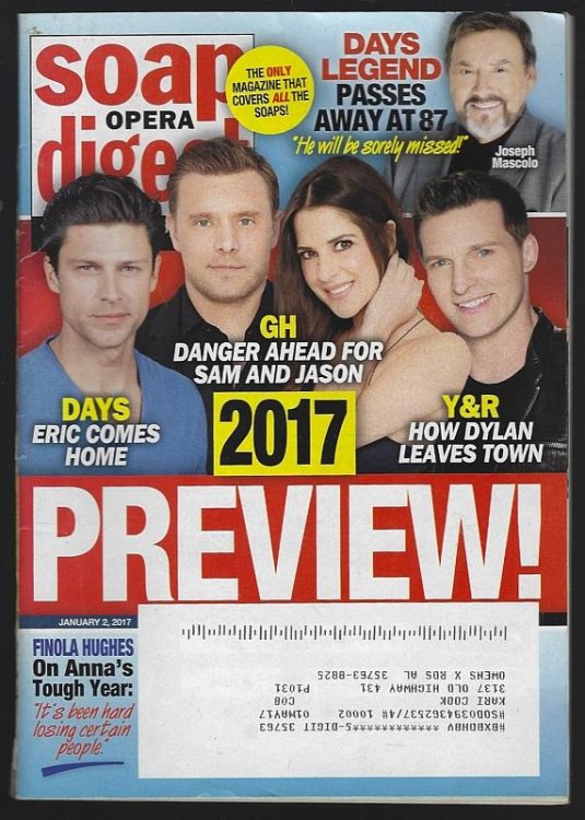 SOAP OPERA DIGEST JANUARY 2, 2017