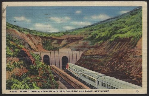 RATON TUNNELS BETWEEN TRINIDAD, COLORADO AND RATON, NEW MEXICO