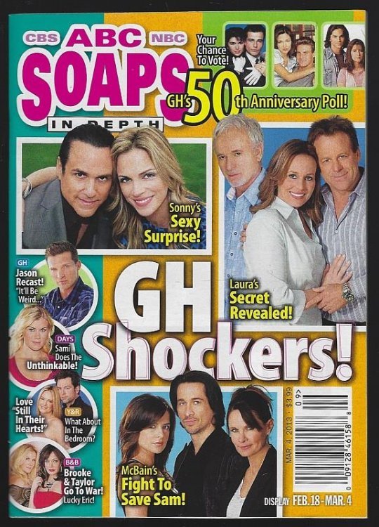 ABC, CBS, NBC SOAPS IN DEPTH MAGAZINE MARCH 4, 2013