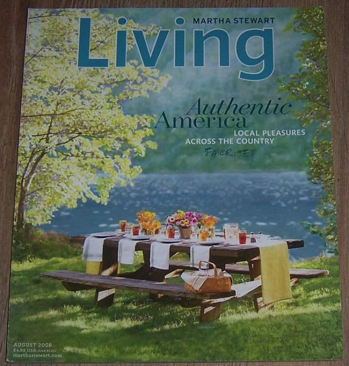 MARTHA STEWART LIVING MAGAZINE AUGUST 2008