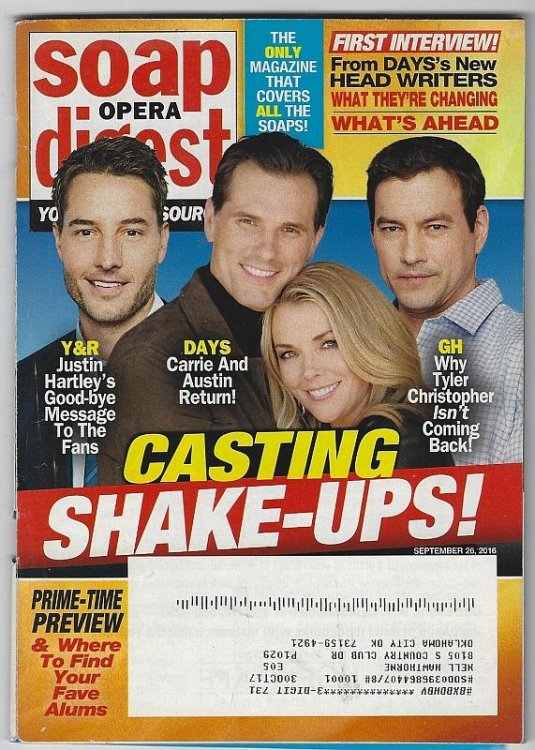 SOAP OPERA DIGEST SEPTEMBER 26, 2016