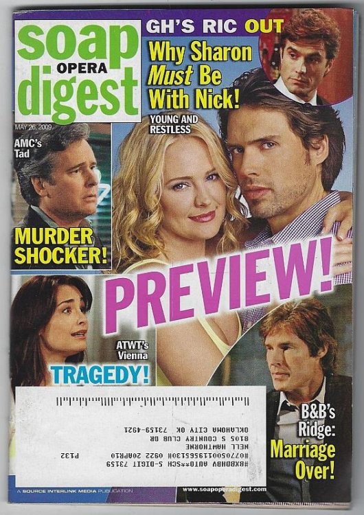 SOAP OPERA DIGEST MAY 26, 2009