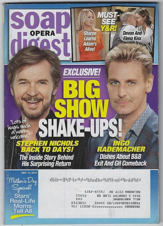 SOAP OPERA DIGEST MAY 13, 2019
