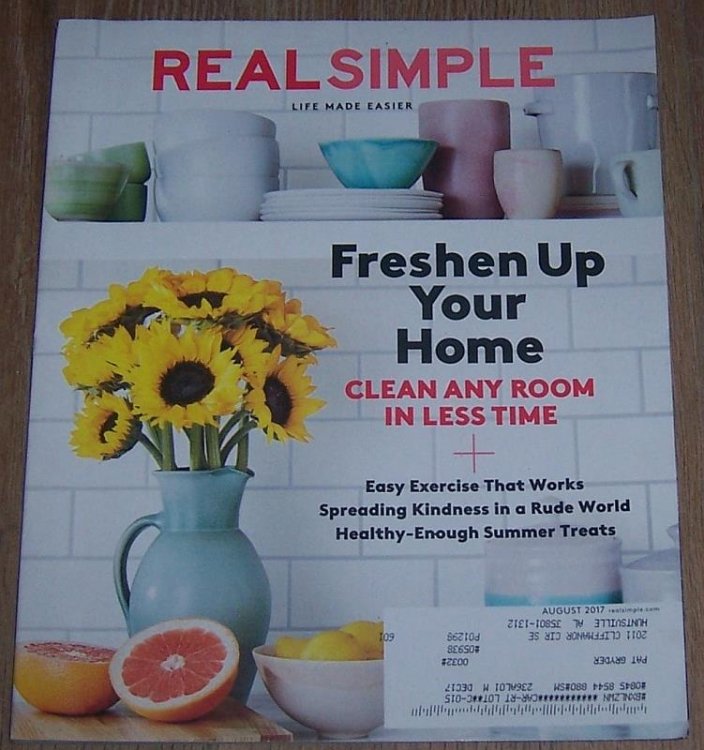REAL SIMPLE MAGAZINE AUGUST 2017 Life Made Easier