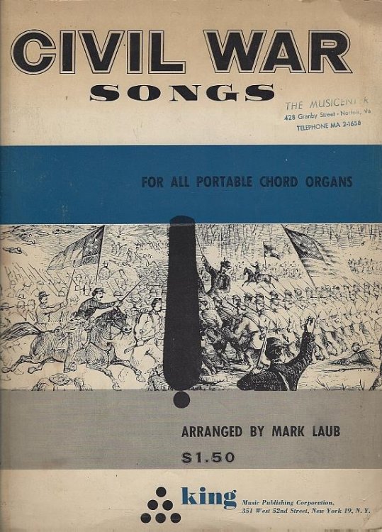 CIVIL WAR SONGS For all Portable Chord Organs