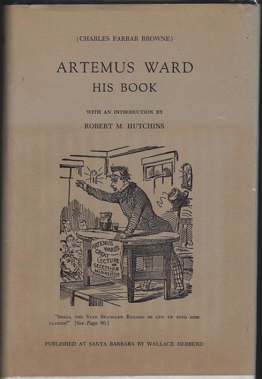 ARTEMUS WARD : HIS BOOK