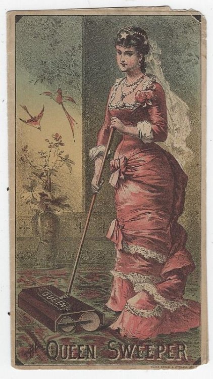 VICTORIAN TRADE FOLDER FOR QUEEN SWEEPER