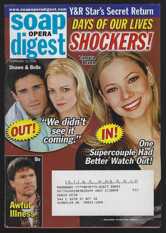 SOAP OPERA DIGEST FEBRUARY 12, 2008