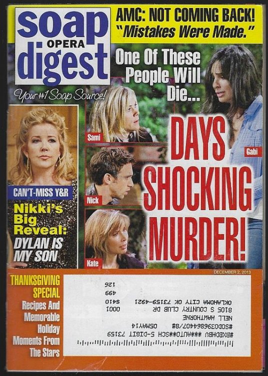 SOAP OPERA DIGEST DECEMBER 2, 2013