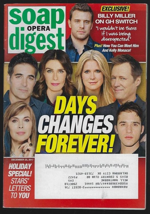 SOAP OPERA DIGEST DECEMBER 25, 2017