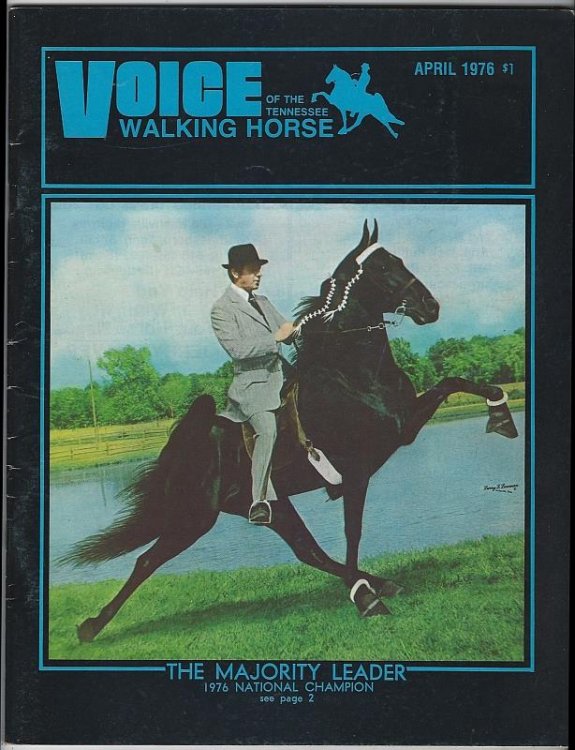 VOICE OF THE TENNESSEE WALKING HORSE MAGAZINE APRIL 1976