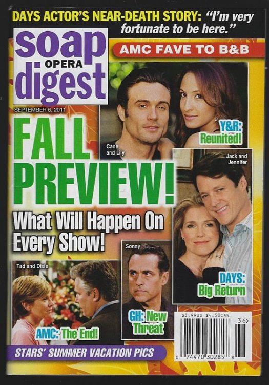 SOAP OPERA DIGEST SEPTEMBER 6, 2011