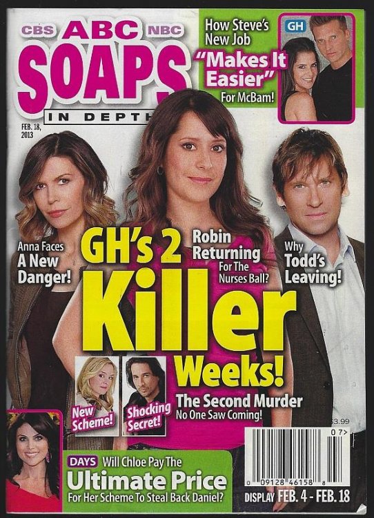 ABC, CBS, NBC SOAPS IN DEPTH MAGAZINE FEBRUARY 18, 2013