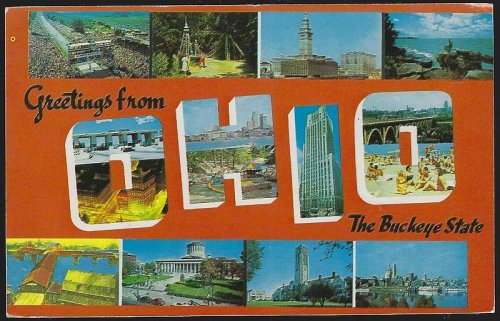 GREETINGS FROM OHIO, THE BUCKEYE STATE
