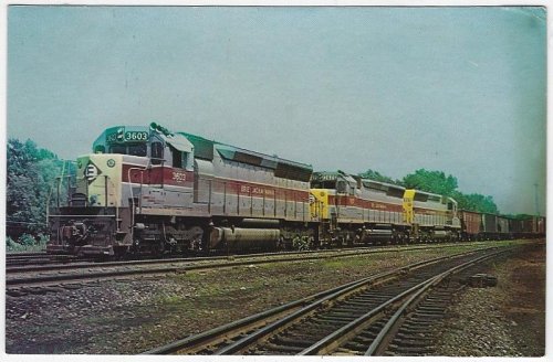 ERIE LACKAWANNA #3603 TRAIN, MECHANICVILLE, NEW YORK