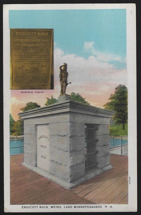 ENDICOTT ROCK, WEIRS LAKE, WINNEPESAUKEE, NEW HAMPSHIRE