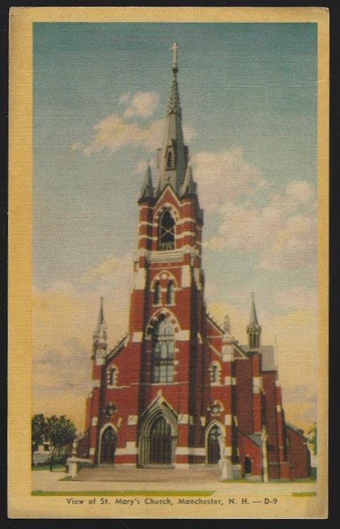 VIEW OF ST. MARY'S CHURCH, MANCHESTER, NEW HAMPSHIRE
