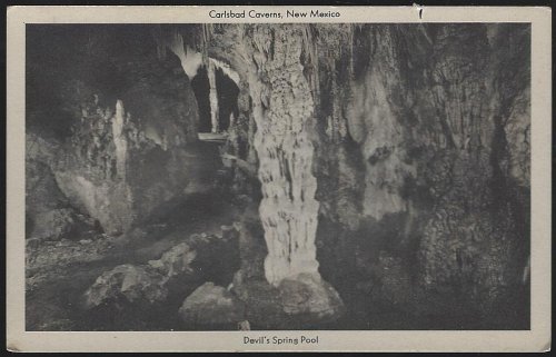 DEVIL'S SPRING POOL, CARLSBAD CAVERN, NEW MEXICO