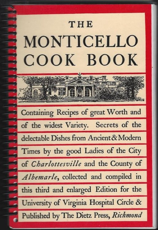 MONTICELLO COOK BOOK