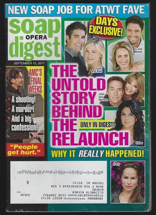 SOAP OPERA DIGEST SEPTEMBER 13, 2011
