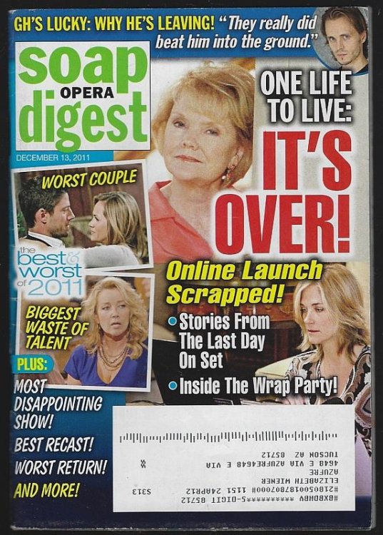 SOAP OPERA DIGEST DECEMBER 13, 2011