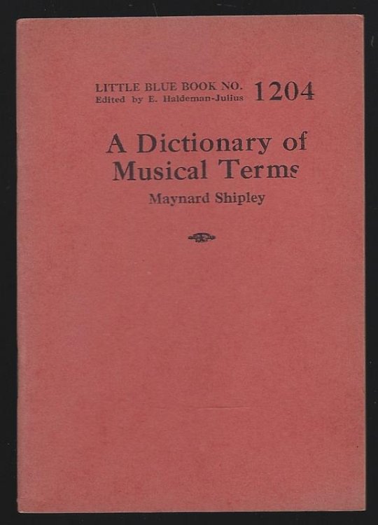 DICTIONARY OF MUSICAL TERMS