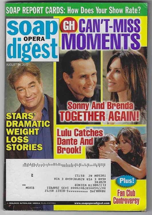 SOAP OPERA DIGEST AUGUST 24, 2010