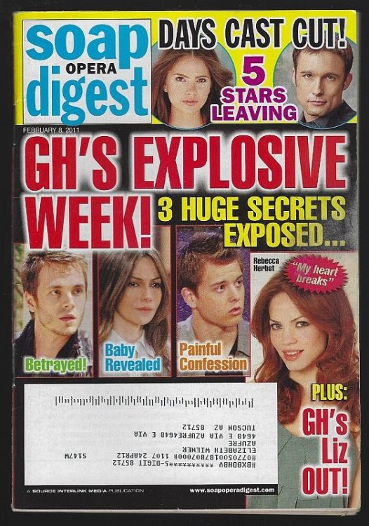 SOAP OPERA DIGEST FEBRUARY 8, 2011