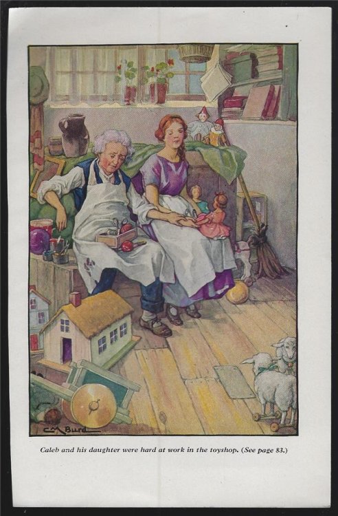 COLOR BOOK ILLUSTRATION FROM DICKEN'S STORIES ABOUT CHILDREN