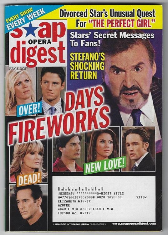 SOAP OPERA DIGEST JULY 8, 2008